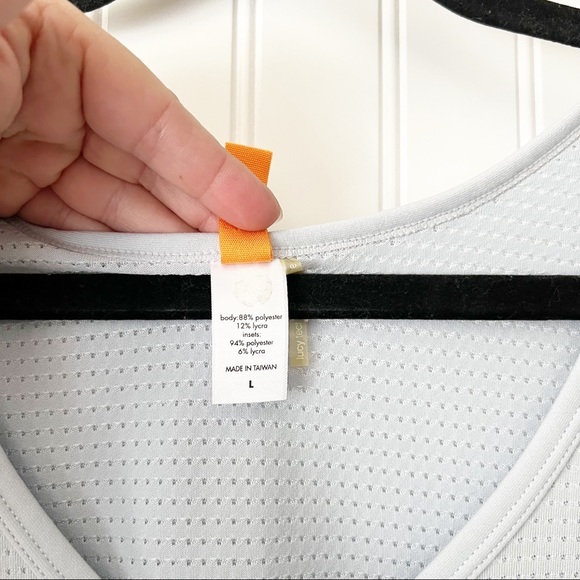 Lucy Activewear Light Blue Tank Top with Mesh - Picture 4 of 4